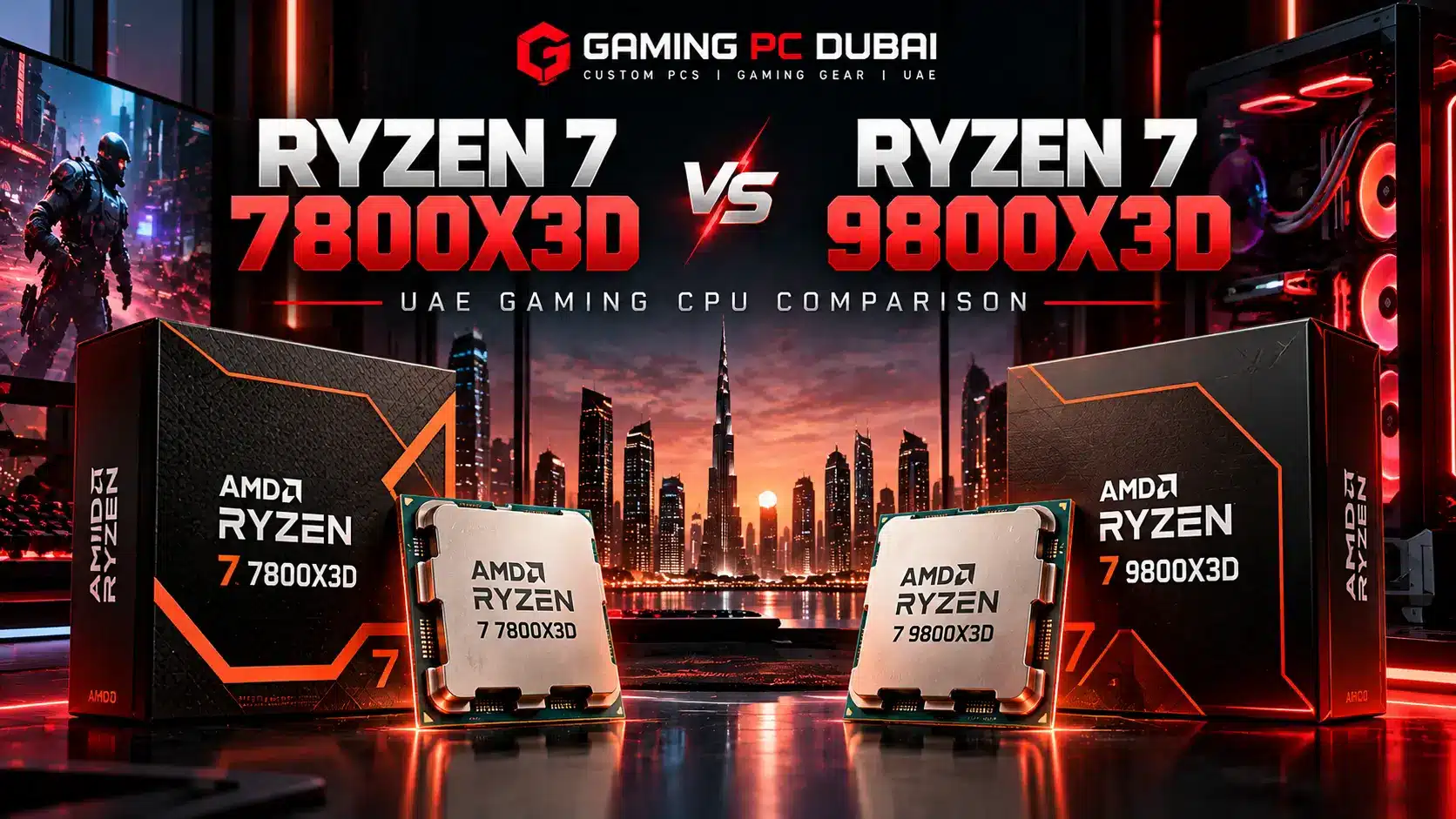 Ryzen 7 7800X3D Vs 9800X3D Uae
